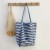 ( stripe)Stripe canvas bag windins leisure bag shoulder high capacity bag