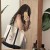 ( **cm Navy blue)canvas bag woman bag high capacity belt zipper student portable all-Purpose bag