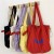 ( redkeach)Korean style Word print bag woman high capacity Nylon Shoulder bag leisure all-Purpose rope bag