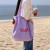 ( redkeach)Korean style Word print bag woman high capacity Nylon Shoulder bag leisure all-Purpose rope bag