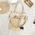 ( white)ins more women Korean style shoulder canvas bag fashion big student bag canvas