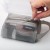 ( white)Mini bag samll nets yarn key zipper coin transparent