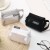 ( white)Mini bag samll nets yarn key zipper coin transparent
