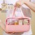 ( pink  small size  )splice thickvc transparent bag bag multifunction