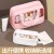 ( pink  small size  )splice thickvc transparent bag bag multifunction