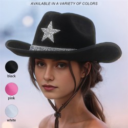 ( white)man woman Cowboy occidental style width Five-pointed star diamond widt..