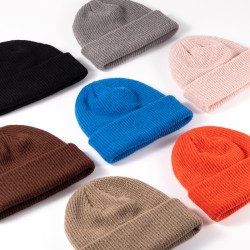 ( bright red)Autumn and Winter warm knitting woman all-Purpose pure color wool..