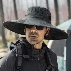 ( gray)summer men hats Outdoor sun hat  big sunscreen sun hat