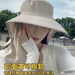 ( black)sunscreen draughty surface sun hat ultraviolet-proof Outdoor sun hat w..