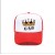 (  red  while ) man print baseball cap creative crown cap