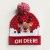 (   )new christmas hat beltD Winter warm woolen Jacquard knitting christmas
