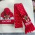 (    Suit )knitting christmas hat set beltD new day deer Jacquard woolen