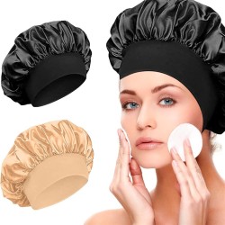 ( black) width high elasticity head hat woman color