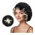 (  black+ Khaki) Double layer flower family hat Double surface big lady color