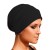 (  black)thick elasticity cotton hedging   leaf hat