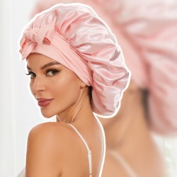 (AX  pink)occidental style lady color bow belt imitate silk hat big head