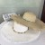( Beige)summer sunscreen big straw hat woman all-Purpose sun hat ultraviolet-proof sun hat