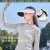 ( pink)Outdoor sunscreen ultraviolet-proof draughty sun hat samll big sport hat