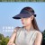 ( black   Lens )woman style big summer Seamless sun hat Outdoor leisure hat travel sunscreen
