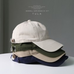 ( red)day fashion pure color cotton baseball cap spring autumn man woman cap c..