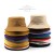 ( blue  black )day woman spring autumn fashion personality Double surface pure color Bucket hat Outdoor sunscreen Shade sun hat h
