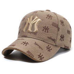 ( khaki)spring summer Korean style embroidery baseball cap head leisure retro ..