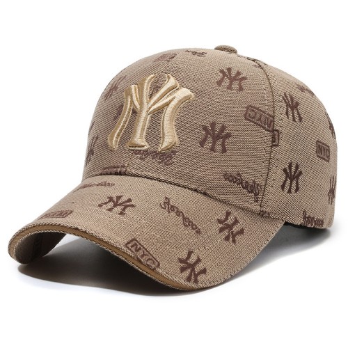 ( khaki)spring summer Korean style embroidery baseball cap head leisure retro cap man woman same style samll sun hat
