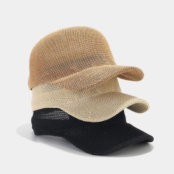 ( black)spring summer draughty baseball cap woman day pure color Shade sunscre..