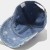 ( black) Cowboy blue baseball cap hole cap woman head sunscreen