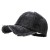 ( black) Cowboy blue baseball cap hole cap woman head sunscreen