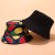 ( white)occidental style tropical print fruits pattern Bucket hat woman summer outdoor sports sun hat leisure