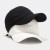 ( black)  pure color baseball cap man woman brief all-Purpose leisure cap samll