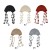 (   black ) tassel knitting Autumn and Winter retro hat hedging occidental style warm woolen