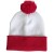 ( red+ white  stripe) christmas hat Stripe knitting blue patchwork woolen knitting knitting