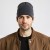 ( black) black knitting big head knitting woolen hat man style