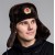 ( red) Outdoor thick man lady warm velvet leather hat