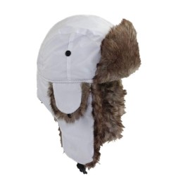 ( white) Outdoor Waterproof hat wind velvet hat