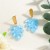 ( green) Acetate sheet multilayer Earring leaves Colorful multicolor earrings woman