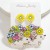 occidental style earring lovely cartoon fitting flowers fresh sweet animal earrings all-Purpose