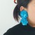 occidental style exaggerating summer day Cloth multicolor big flowers earring sweet long tassel leaves earrings