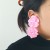 occidental style exaggerating summer day Cloth multicolor big flowers earring sweet long tassel leaves earrings
