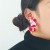 occidental style flowers summer style more petal Cloth earrings wind color earrings