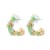 occidental style flowers summer style more petal Cloth earrings wind color earrings