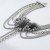 occidental style fashion diamond bow wind long tassel necklace lady multilayer chain