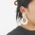 occidental style Bohemia wind Round earrings color weave hollow Earring exaggerating flowers earring