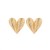 ( Gold)occidental styleI high exaggerating love woman earrings brief heart-shaped fashion Bohemian style