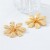 ( Gold)occidental style exaggerating gold diamond big flowers ear stud fashion retro exaggerating earrings