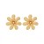 ( Gold)occidental style exaggerating gold diamond big flowers ear stud fashion retro exaggerating earrings