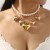 ( Gold) fresh love Pearl beads necklace woman  temperament elegant samll all-Purpose clavicle chain