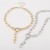 ( Gold)occidental style  brief personality chain necklace punk wind hollow MetalY woman